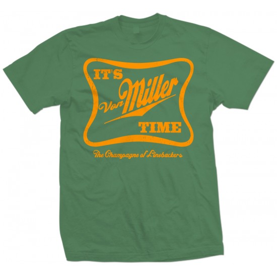 It's Von Miller Time T Shirt Orange Print - ZS6-JZ210